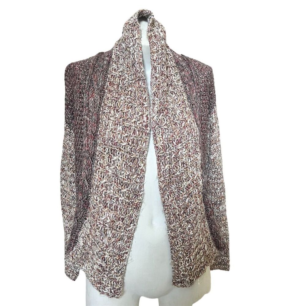 Moth by Anthropologie XS Chunky Knit Cardigan Sweater Multicolor Petite